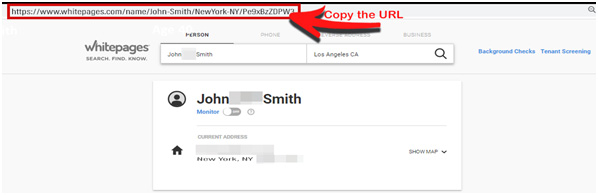 Remove Information from WhitePages