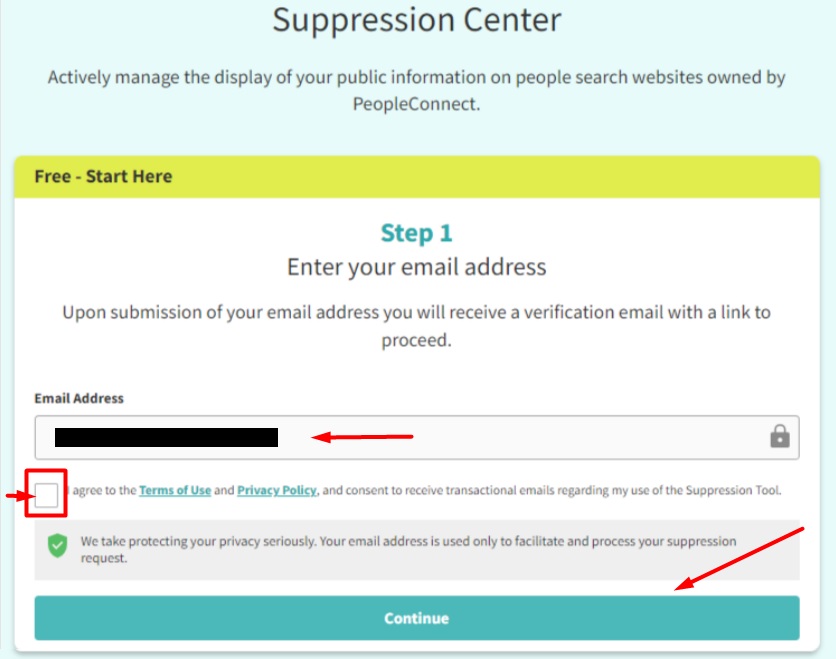 DeleteMyInfo TruthFinder opt out