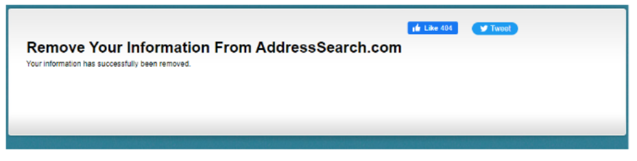 Deletemyinfo AddressSearch