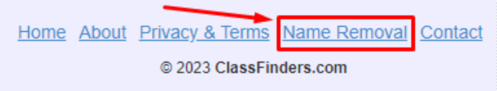Deletemyinfo Classfinders