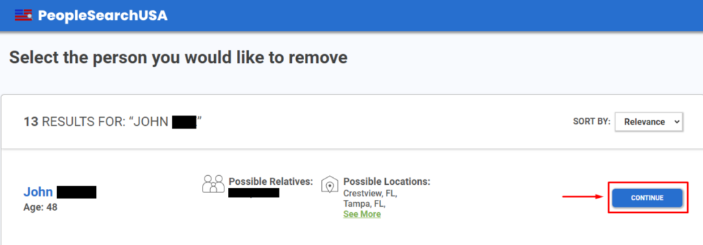 Deletemyinfo PeopleSearch