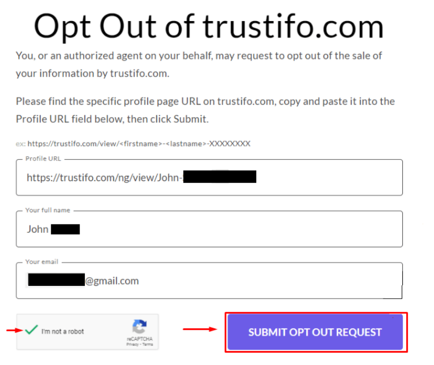 Deletemyinfo Trustifo