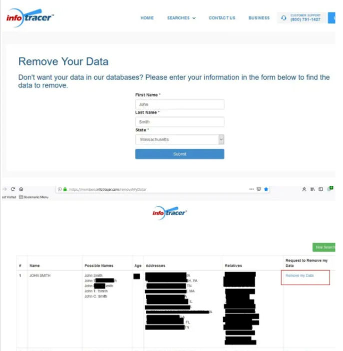 Deletemyinfo Number2name