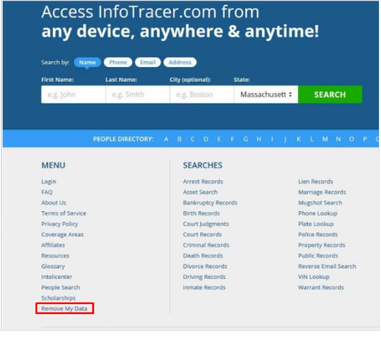 Deletemyinfo peoplespy